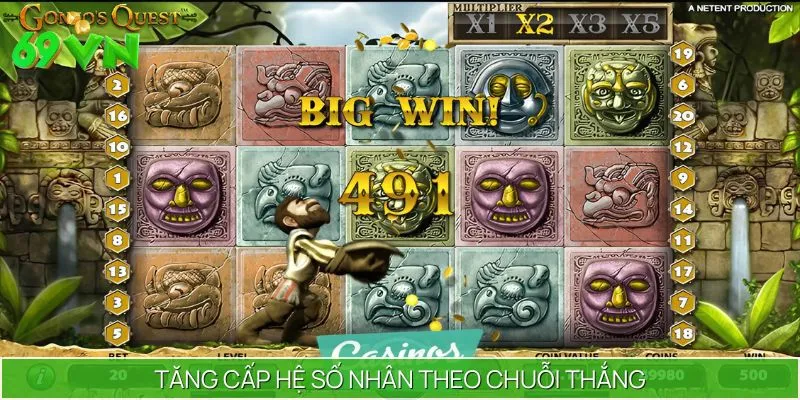 Slot game Gonzo's Quest mang đến cơ hội kiếm lời khủng dễ dàng