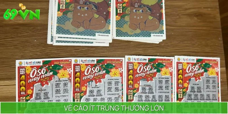 Thực tế vé giấy không có nhiều mức thưởng cao