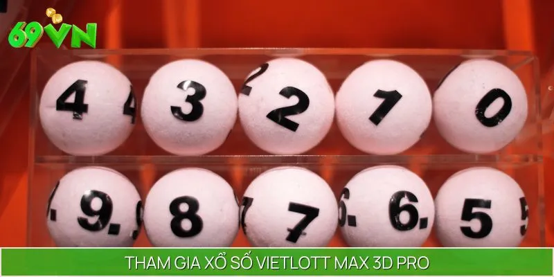 Tham gia xổ số Vietlott hình thức Max 3D Pro